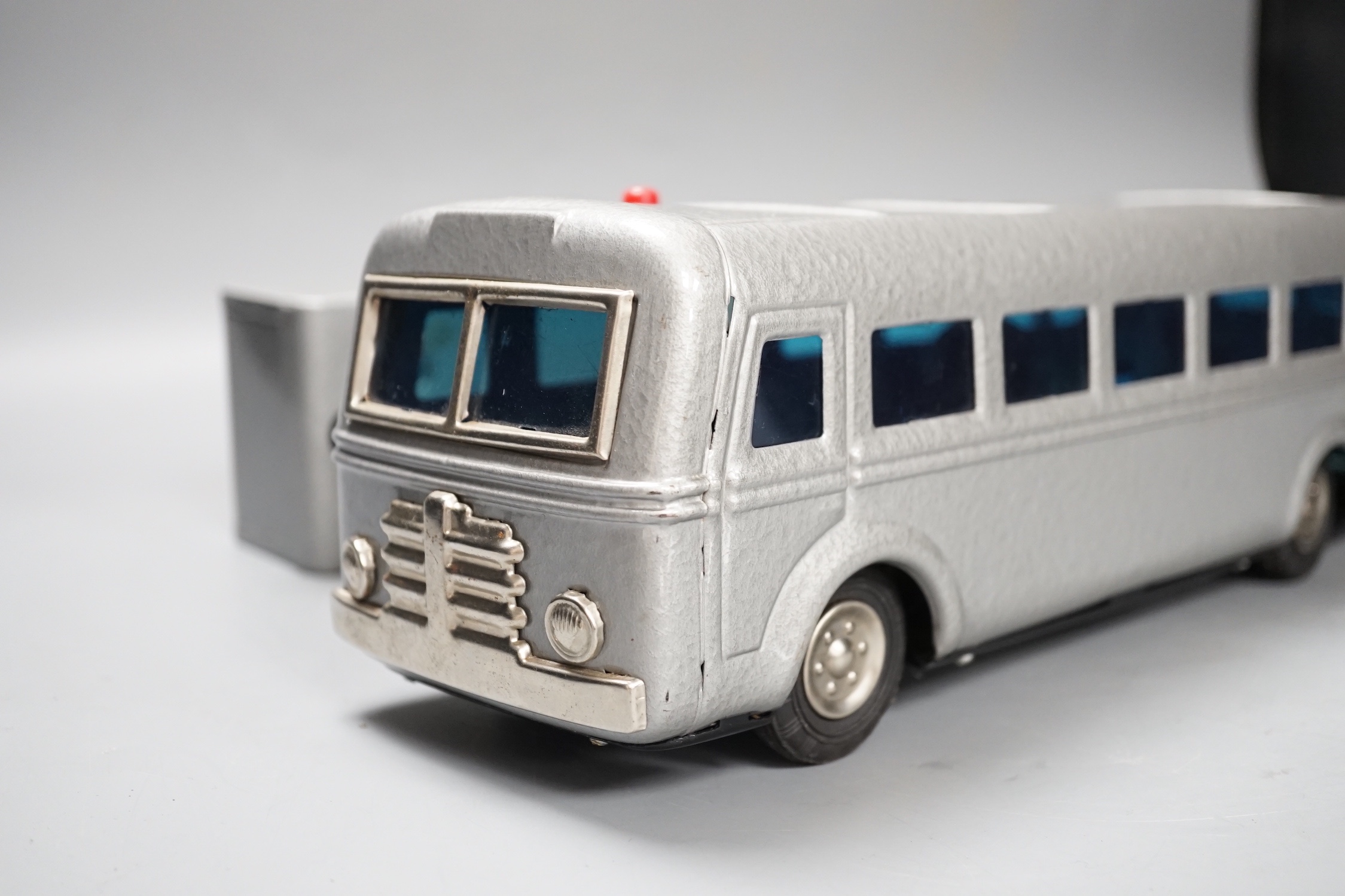 A 1950s Japanese Modern Toys Radicon radio controlled model bus, incomplete